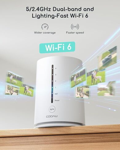 COOAU 4MP Solar Security Camera Wireless Outdoor System with a 64GB Card | No Subscription Fees, Dual-Band 5G & 2.4G Wi-Fi 6, High-Power Solar Panels, 360° Whole-Home Monitoring in Large Homes in Kuwait