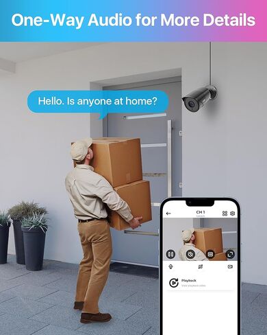 ZOSI 1080p HD-TVI Home Security Camera with Audio,Built-in Mic,Night Vision,1920TVL 2MP Outdoor CCTV Cam Only Compatible with ZOSI 3K Lite Analog DVR in Kuwait