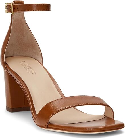 Lauren Ralph Lauren Women's Logan Burnished Leather Sandal in Kuwait