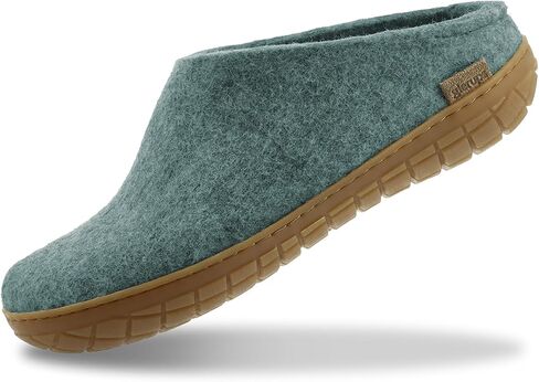 Glerups 100% quality wool mix Slipper with rubber sole - Unisex Slip-on - North Sea in Kuwait
