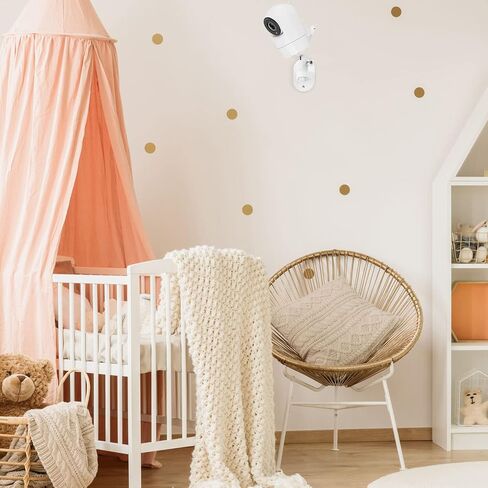Adjustable Baby Monitor Wall Mount for VTech VM901/VM924/VM923/VM928, Full-Range View and Easy Installation Without Drilling in Kuwait