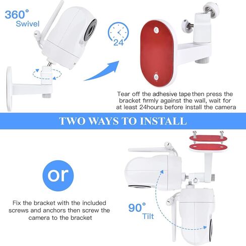 Adjustable Baby Monitor Wall Mount for VTech VM901/VM924/VM923/VM928, Full-Range View and Easy Installation Without Drilling in Kuwait