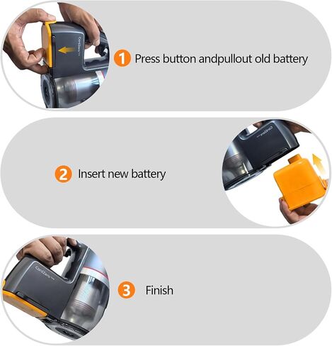 25.55V 3000mAh Replacement Battery for LG Cord Zero A9 A9S A9 Plus | for A9N A9M A9 MAX A9K-CORE A927KGMS A927KVMS A908VMR A9K MAX A9T-Ultra A9K-PRO A9MULTI A916 A902RM A905M A906SM in Kuwait