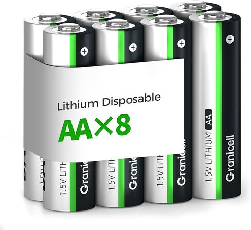 Granicell 120-Pack Lithium AA Batteries | 1.5V for Blink Cameras, Smart Locks Alarms & Tech Devices|10-Year Life Leak-Proof, Extreme-Temp Resistant (Non-Rechargeable) in Saudi Arabia