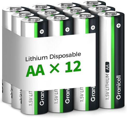 Granicell 120-Pack Lithium AA Batteries | 1.5V for Blink Cameras, Smart Locks Alarms & Tech Devices|10-Year Life Leak-Proof, Extreme-Temp Resistant (Non-Rechargeable) in Saudi Arabia