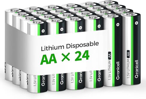 Granicell 120-Pack Lithium AA Batteries | 1.5V for Blink Cameras, Smart Locks Alarms & Tech Devices|10-Year Life Leak-Proof, Extreme-Temp Resistant (Non-Rechargeable) in Saudi Arabia