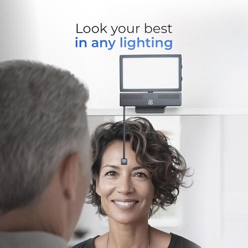 iContact SoftLight+ LED Streaming Light & Video Conference Lighting | For iContact Camera Pro and ProXL, Edge-Lit Face Light, Adjustable Brightness & Color Temperature, USB or Camera Powered in Kuwait