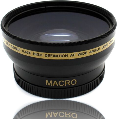 58MM Wide Angle Macro Lens for Canon EOS Rebel T6 T5 T3 SL2 SL1 18-55mm in Kuwait