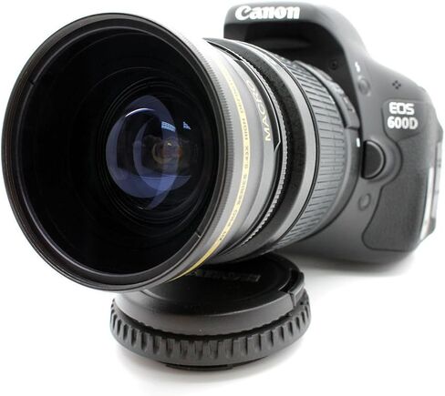58MM Wide Angle Macro Lens for Canon EOS Rebel T6 T5 T3 SL2 SL1 18-55mm in Kuwait