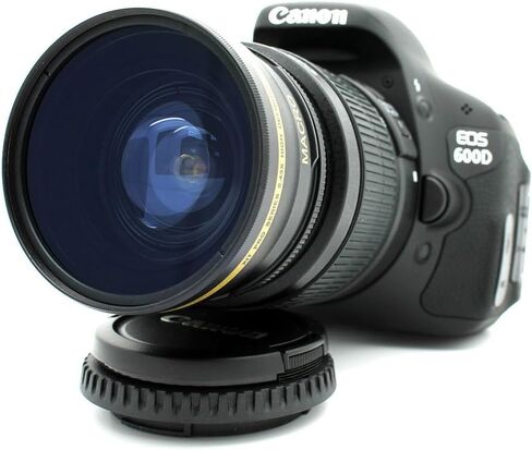 58MM Wide Angle Macro Lens for Canon EOS Rebel T6 T5 T3 SL2 SL1 18-55mm in Kuwait