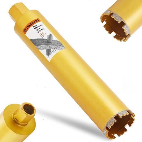 4 Inch Wet Core Drill Bits, DaduoRi 4" Core Bit for Concrete, 14" Drilling Depth, 1-1/4"-7 Thread Diamond Core Bit for Cured Concrete with Rebar, Hard Masonry, Brick Block, Stucco, Stone (102mm) in Saudi Arabia