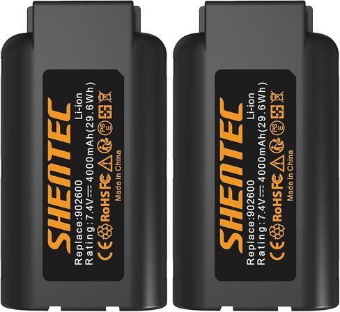 Shentec 2 Pack 7.4V 2.5Ah Battery Compatible with Paslode 902654 | 902600 906800 B20543A B20543 CF325LI 918000 IM250A Li, Li-ion 7.4V Battery in Saudi Arabia