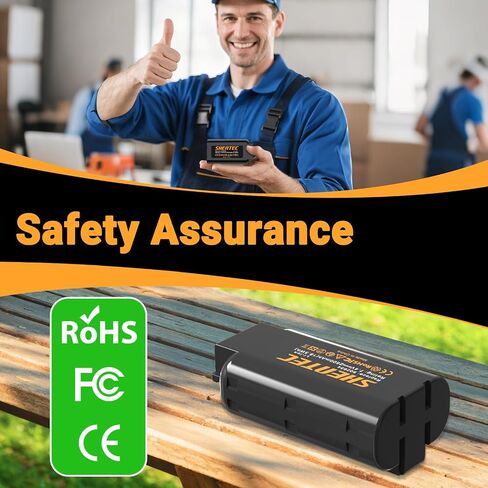 Shentec 2 Pack 7.4V 2.5Ah Battery Compatible with Paslode 902654 | 902600 906800 B20543A B20543 CF325LI 918000 IM250A Li, Li-ion 7.4V Battery in Saudi Arabia