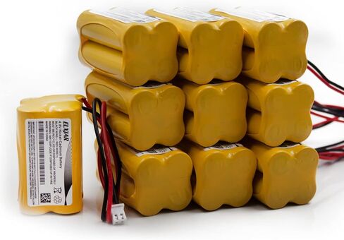 (2-Pack) 4.8V 800mAh Ni-Cd Battery for BL93NC487, BAA-48R | Fits BL93NC484, BL93NC485, NIC0186, Custom-43, OSA-126, ELB-CS06, 6600012 and 6200-RP emergency lights. in Saudi Arabia