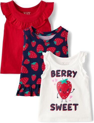 The Children's Place Baby Girls' and Toddler Assorted Everyday Tank Tops in Kuwait