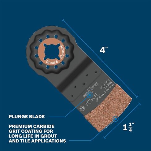 Bosch OSL114CG 1-1/4 in. Starlock® Oscillating Multi Tool Carbide Grit Plunge Cut Blade in Kuwait