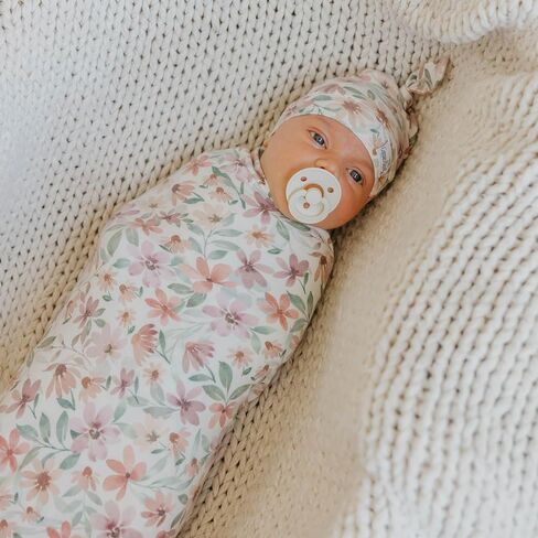 Copper Pearl Swaddle Blankets for Newborns | Soft Stretchy Receiving Blankets for Boys and Girls | Large 46 x 46 Inch Baby Blankets | Lightweight and Breathable Swaddles | Natalie in Kuwait