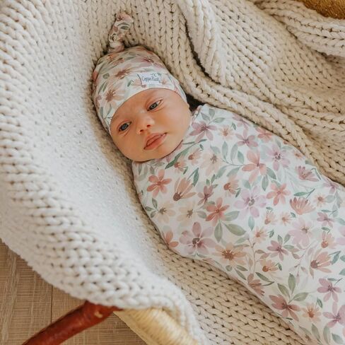 Copper Pearl Swaddle Blankets for Newborns | Soft Stretchy Receiving Blankets for Boys and Girls | Large 46 x 46 Inch Baby Blankets | Lightweight and Breathable Swaddles | Natalie in Kuwait