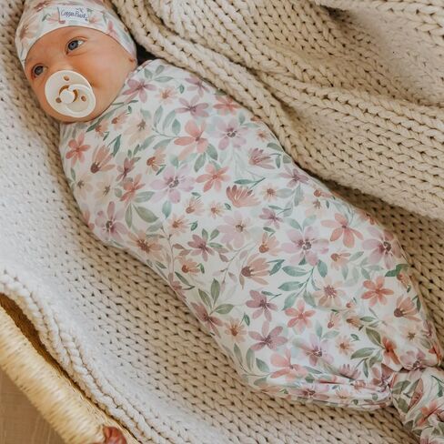 Copper Pearl Swaddle Blankets for Newborns | Soft Stretchy Receiving Blankets for Boys and Girls | Large 46 x 46 Inch Baby Blankets | Lightweight and Breathable Swaddles | Natalie in Kuwait