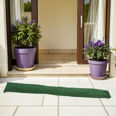 iplusmile 2pcs Long Canvas Flood Barrier Sandbags with Flexible Tube Design and Tear Resistance for Door and Garden Fence Protection, Reusable Water Activated Tubes for Wind Shield and Rain in Kuwait