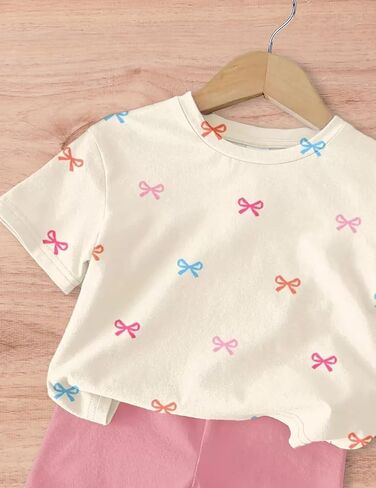 Baby Girls Short Sleeve T Shirt Top and Shorts Sets for Toddler 6M-3T in Kuwait