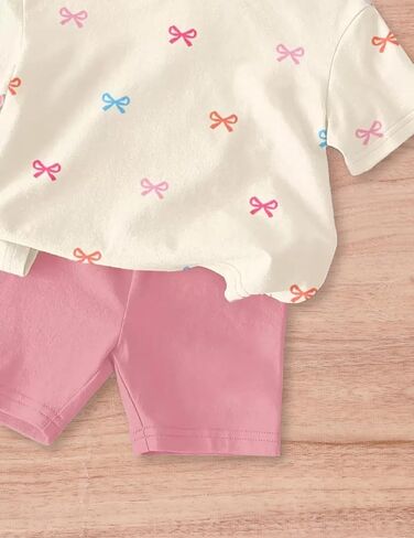 Baby Girls Short Sleeve T Shirt Top and Shorts Sets for Toddler 6M-3T in Kuwait