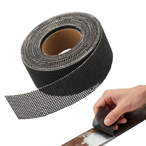 180 Grit Mesh Sandpaper Roll, Double-Sided Plumbing Sanding Cloth, Silicon Carbide Sanding Mesh for Copper Pipe, Wood and Metal in Kuwait