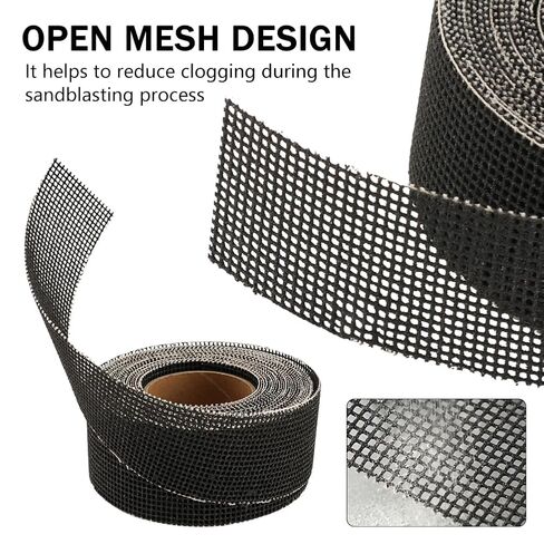 180 Grit Mesh Sandpaper Roll, Double-Sided Plumbing Sanding Cloth, Silicon Carbide Sanding Mesh for Copper Pipe, Wood and Metal in Kuwait