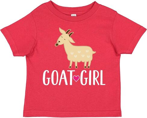 inktastic Goat Girl Farm Animal Toddler T-Shirt in Kuwait