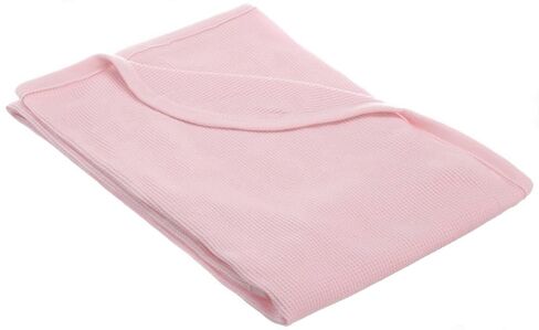 American Baby Company 100% Cotton Thermal Waffle Swaddle Blanket (30" x 40"), Soft, Breathable & Stretchy, Pink, for Boys and Girls, Perfect for Swaddling, Travel and Gifting in Kuwait