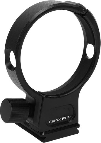 Tripod Collar for T28 300mm, Lens Support Bracket with Arrow Storage Case Plate, 1/4 & 3/8in Threaded Hole for Tripod Monopod, Anti Slip Aluminum Alloy Mount in Kuwait