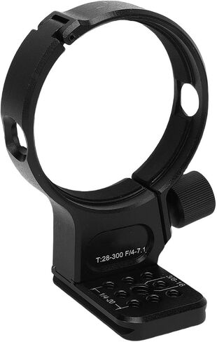 Tripod Collar for T28 300mm, Lens Support Bracket with Arrow Storage Case Plate, 1/4 & 3/8in Threaded Hole for Tripod Monopod, Anti Slip Aluminum Alloy Mount in Kuwait