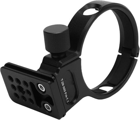 Tripod Collar for T28 300mm, Lens Support Bracket with Arrow Storage Case Plate, 1/4 & 3/8in Threaded Hole for Tripod Monopod, Anti Slip Aluminum Alloy Mount in Kuwait