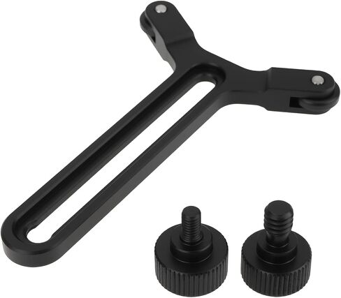 1 Set Telephoto Lens Support Bracket 1/4 Inch and M4 Screws Compatible with DJI RS3 Gimbal in Kuwait