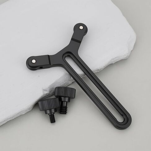 1 Set Telephoto Lens Support Bracket 1/4 Inch and M4 Screws Compatible with DJI RS3 Gimbal in Kuwait