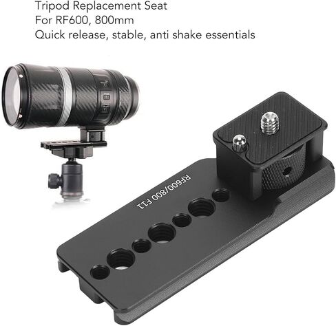 Tyenaza Camera Lens Tripod Replacement Seat Aluminum 1/4in 3/8in Hole for Arca Quick Release Plate Lens Collar Foot Stand for RF 600mm 800mm F11 is STM Lens in Kuwait
