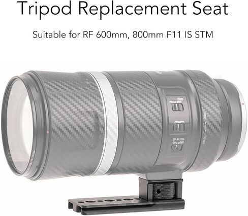 Tyenaza Camera Lens Tripod Replacement Seat Aluminum 1/4in 3/8in Hole for Arca Quick Release Plate Lens Collar Foot Stand for RF 600mm 800mm F11 is STM Lens in Kuwait