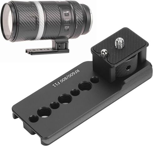 Tyenaza Camera Lens Tripod Replacement Seat Aluminum 1/4in 3/8in Hole for Arca Quick Release Plate Lens Collar Foot Stand for RF 600mm 800mm F11 is STM Lens in Kuwait