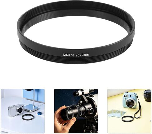 Toyvian Telescope Extension Adapter M68x0.75 Threaded Aluminum Tube for Outdoor Astronomy and Astrophotography Lightweight High-Accuracy Camera Lens Focal Extender in Kuwait