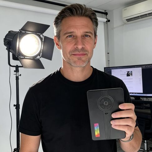 4-Pack Foldable 4-Leaf Barndoor Fill Light — with Screw Adapter, Data Cable, and Adjustable Clip, Studio Light, Video Light, Photography Lighting, and Fill Light for Content Creation in Kuwait