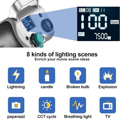 GVM 300W Video Light Kit, Continuous Lighting for Photography with Bowens Mount Softbox&Stand, 2700~7500K,112000Lux@0.5m Studio Light with APP DMX, CRI 97+ Bi-Color 8 Scene Lights for Film Recording in Kuwait