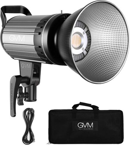 GVM LED Video Light 100W CRI97+/3200K~5600K Bowens Mount Led Continuous Video Light, with APP Intelligent Control System, for Video Recording,Children Photography,Wedding,Outdoor Shooting in Kuwait