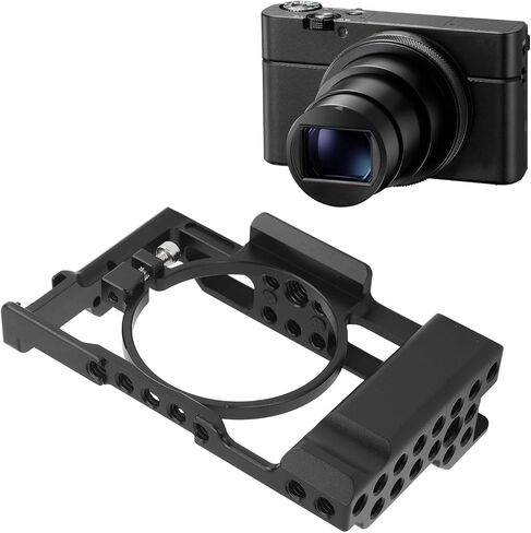 Video Camera Cage Rig, Camera Protective Case with Cold Shoe Interface for Rx100 M1 M2 M3 M4 M5 M6 M7 Cameras in Kuwait