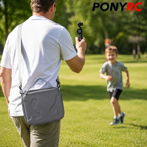 Carrying Case for DJI Osmo Pocket 4 Creator Combo, PU Protective Shoulder Bag for DJI Pocket 4, Portable Travel Case for Vlogging, Outdoor Shooting & Travel in Kuwait