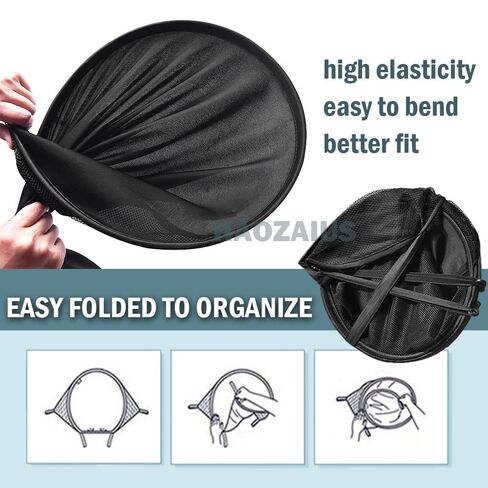 Universal Stroller Sun Cover UV Protection Baby Stroller Sun Shade Buggy Pram Sun Rain Shade Blackout Blind Canopy Cover Pushchair Sunblock Cover for Travel Park Zoo, Black in Kuwait