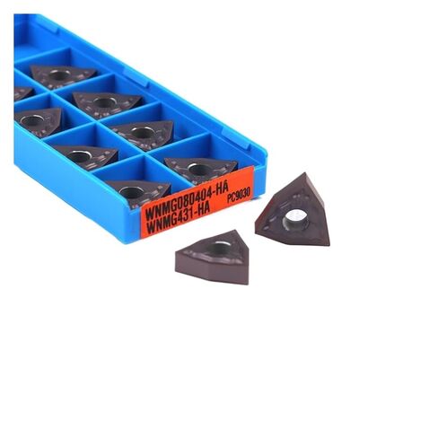 Indexable Lathe Carbide Insert 10PCS WNMG080404HA PC9030 Hard Alloy Lathe Tool External Turning Blade for Stainless Steel in Kuwait