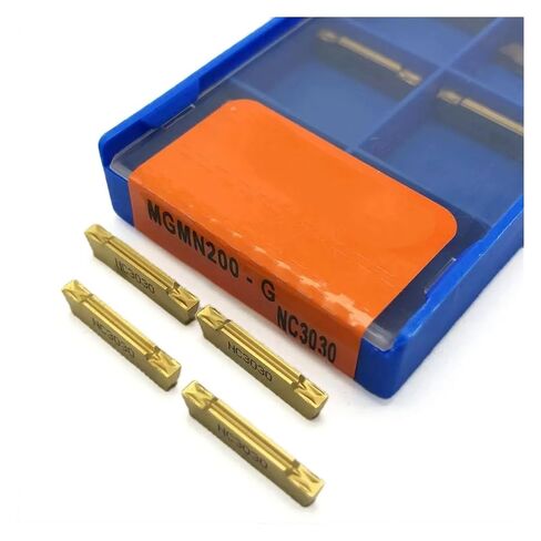 Indexable Lathe Carbide Insert 10PCS MGMN200-G NC3020 NC3030 PC9030 Hard Alloy Blade Slotting and Cutting Tool External Turning(MGMN200-G NC3020) in Kuwait