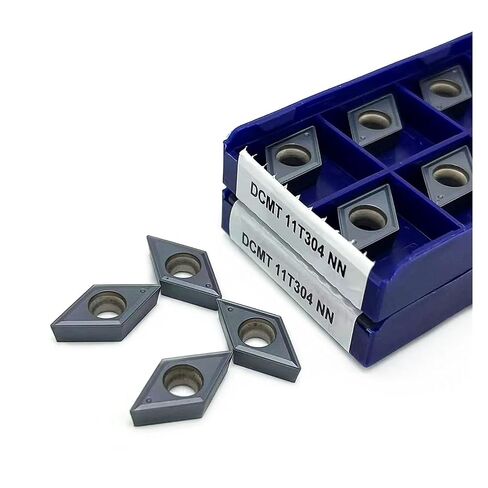 Indexable Lathe Carbide Insert 10PCS DCMT11T304-NN LT10 Hard Alloy Internal Turning Tool Cutting Lathe Tools Blade in Kuwait