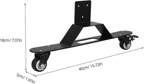 Rolling Caster Display Base with Lockable Wheels, Heavy Duty Iron Booth Backdrop Rolling Stand Providing Stable Support and Secure Placement for Photography Lamps and Photo Stands in Kuwait