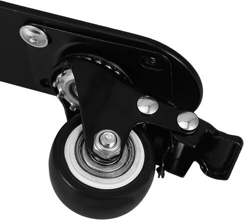 Rolling Caster Display Base with Lockable Wheels, Heavy Duty Iron Booth Backdrop Rolling Stand Providing Stable Support and Secure Placement for Photography Lamps and Photo Stands in Kuwait